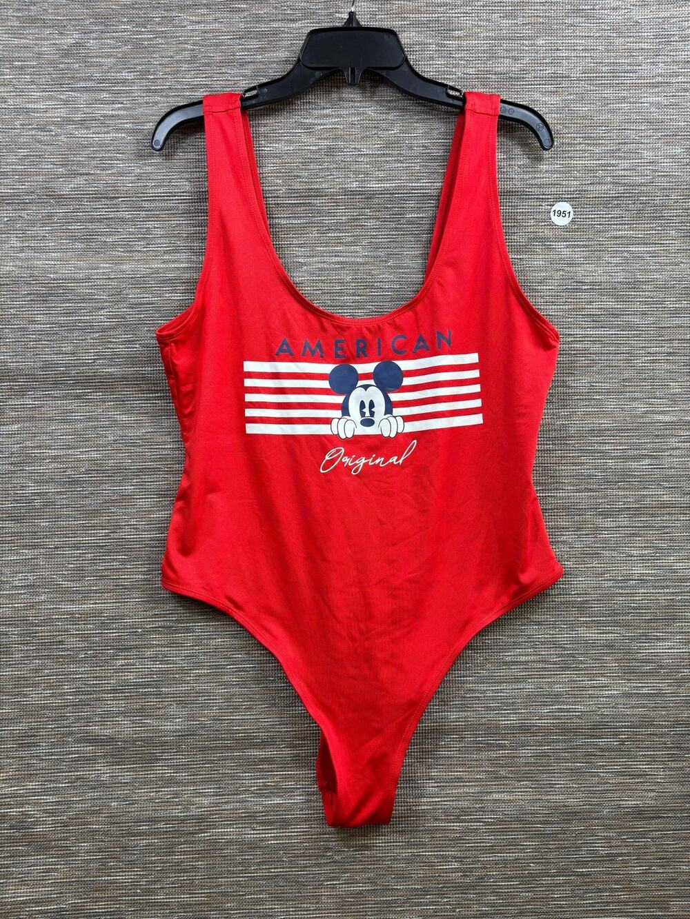 Disney One Piece Swimsuit Womens 2X Red Mickey American Original Patriotic